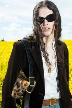 Zadig & Voltaire Baby Jane Leopard Bag Cognac -Zadig & Voltaire Clothing 06 keylooks summer 130425 2052