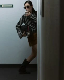 Zadig & Voltaire Rocky II Quilted Monogram Bag Black -Zadig & Voltaire Clothing 187 z v btw 04 203