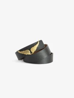 Zadig & Voltaire Reversible Rock Belt Noir -Zadig & Voltaire Clothing 62a5117 copie
