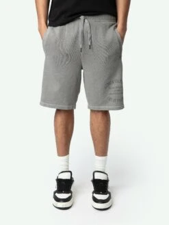 Zadig & Voltaire Party Shorts Granite -Zadig & Voltaire Clothing JMBS01013 GRANITE ADDI 2 67d14f424260d