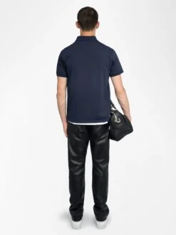 Zadig & Voltaire Dimitri Polo Shirt Encre -Zadig & Voltaire Clothing JMPO00002 ENCRE BACK 6863f27b65c7d