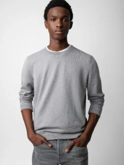 Zadig & Voltaire Stony Sweatshirt Iron -Zadig & Voltaire Clothing JMSS00232 IRON ADDI 2