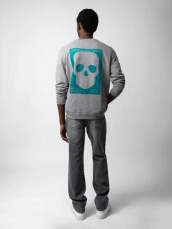 Zadig & Voltaire Stony Sweatshirt Iron -Zadig & Voltaire Clothing JMSS00232 IRON BACK