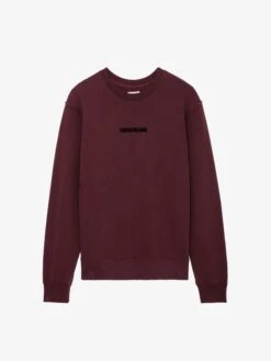 Zadig & Voltaire Simba Sweatshirt Cherry Red -Zadig & Voltaire Clothing JMSS00237 CHERRY RED PACKSHOT