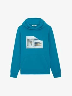 Zadig & Voltaire Sanchi Photoprint Sweatshirt Duck -Zadig & Voltaire Clothing JMSS00238 DUCK PACKSHOT