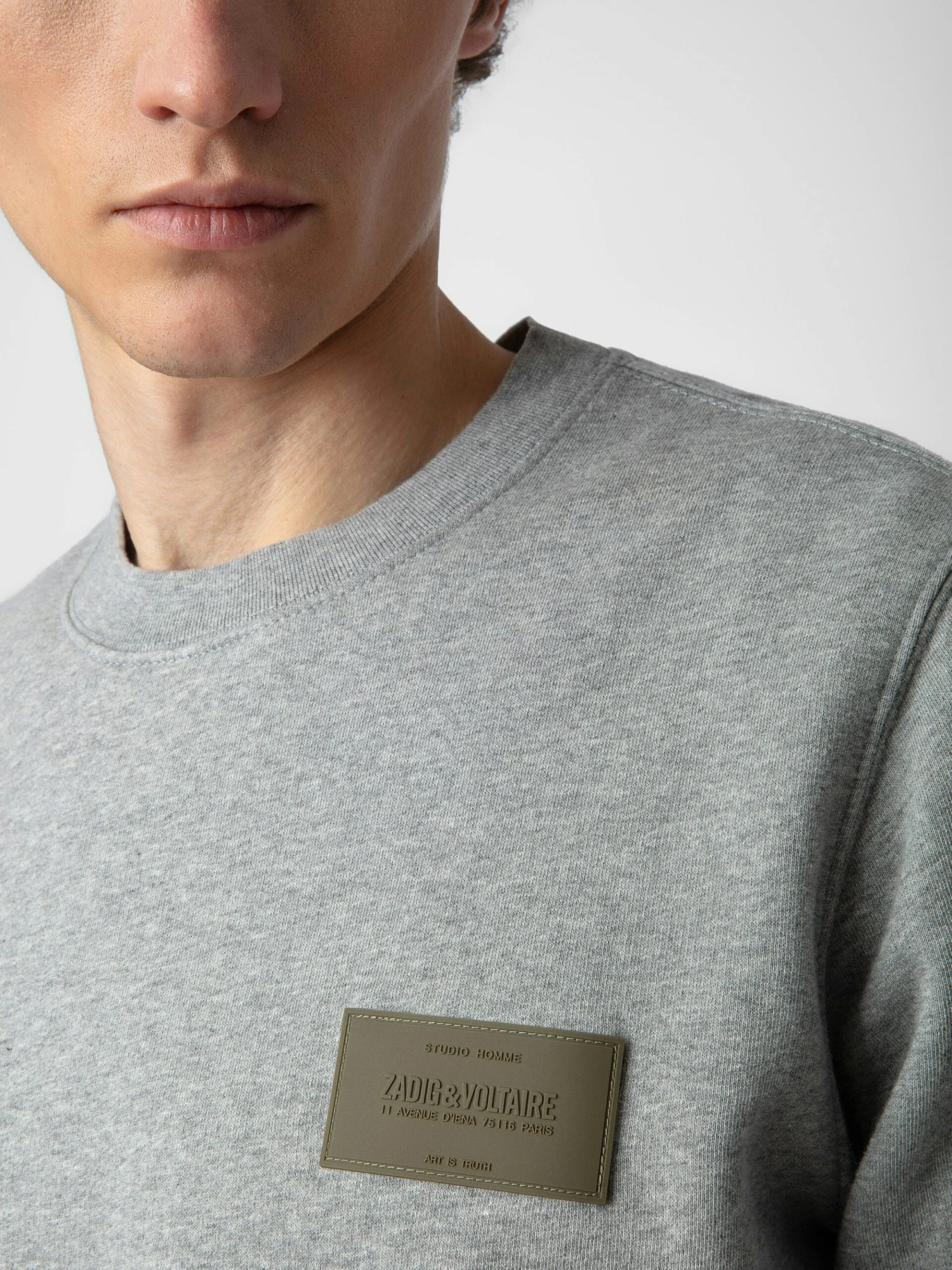 Zadig & Voltaire Aime Sweatshirt Gris Chine 6 Zadig & Voltaire Aime Sweatshirt Gris Chine - Image 4