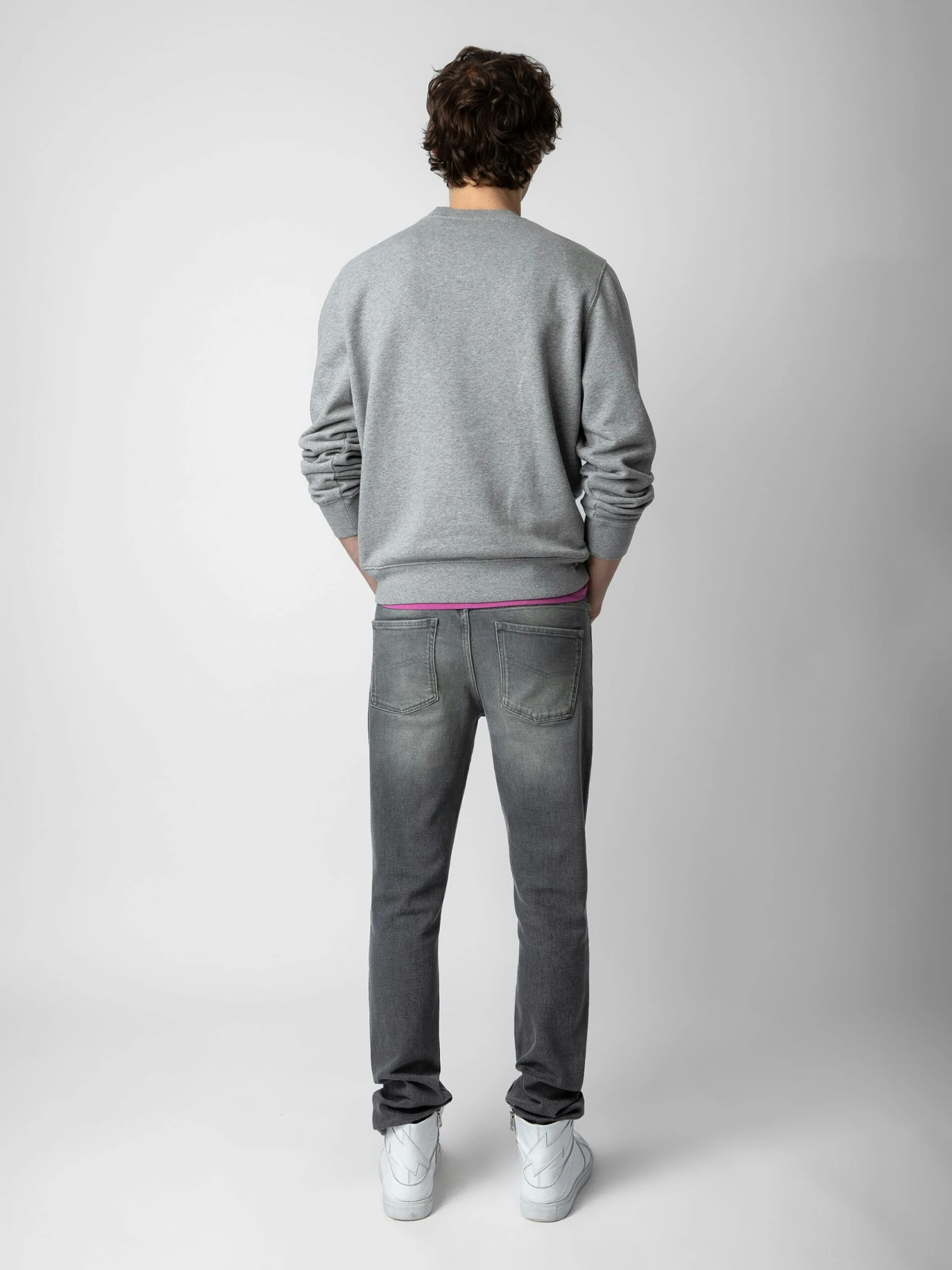 Zadig & Voltaire Aime Sweatshirt Gris Chine 4 Zadig & Voltaire Aime Sweatshirt Gris Chine - Image 2