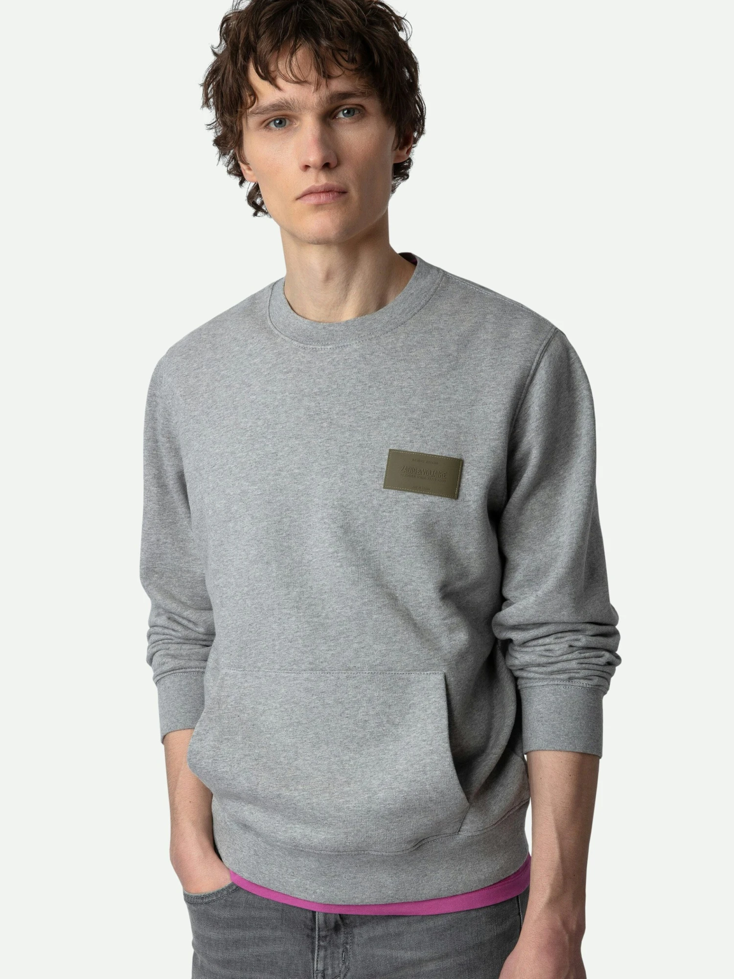 Zadig & Voltaire Aime Sweatshirt Gris Chine 7 Zadig & Voltaire Aime Sweatshirt Gris Chine - Image 5