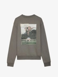 Zadig & Voltaire Simba Sweatshirt Medium Grey -Zadig & Voltaire Clothing JMSS00251 MEDIUM GREY PACKSHOT 1 6706850c0922e