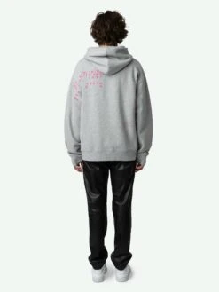 Zadig & Voltaire Nils Sweatshirt Gris Chine -Zadig & Voltaire Clothing JMSS00259 GRIS CHINE BACK 662ba64dbf507