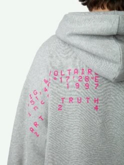 Zadig & Voltaire Nils Sweatshirt Gris Chine -Zadig & Voltaire Clothing JMSS00259 GRIS CHINE HOVER 662ba5b13a53b