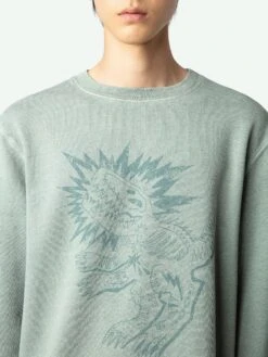 Zadig & Voltaire Simba Sweatshirt Nebulous -Zadig & Voltaire Clothing JMSS00265 NEBULOUS HOVER 66854c4375af5