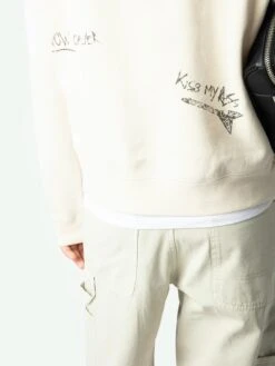 Zadig & Voltaire Uppy Sweatshirt Steam -Zadig & Voltaire Clothing JMSS01293 STEAM ADDI 3 67603f99ecc61