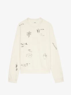 Zadig & Voltaire Uppy Sweatshirt Steam -Zadig & Voltaire Clothing JMSS01293 STEAM PACKSHOT 6777efbbc605d