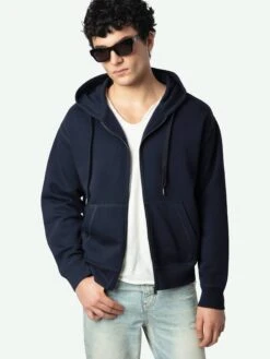 Zadig & Voltaire Sacha Sweatshirt Encre -Zadig & Voltaire Clothing JMSS01296 ENCRE ADDI 1 676040144f3bf