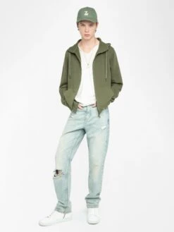 Zadig & Voltaire Alex Sweatshirt Used Kaki -Zadig & Voltaire Clothing JMSS01305 USED KAKI ADDI 1 68011f3de6892