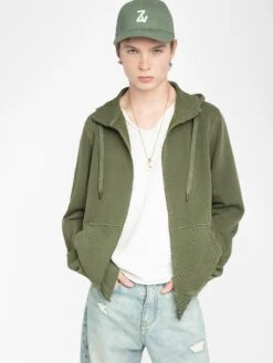 Zadig & Voltaire Alex Sweatshirt Used Kaki -Zadig & Voltaire Clothing JMSS01305 USED KAKI ADDI 2 68011eac66733