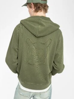 Zadig & Voltaire Alex Sweatshirt Used Kaki -Zadig & Voltaire Clothing JMSS01305 USED KAKI HOVER 68011f7d08d27