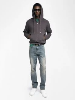 Zadig & Voltaire Sacha Sweatshirt Dark Chocolate -Zadig & Voltaire Clothing JMSS01311 DARK CHOCOLATE ADDI 2 68484ee65e3ff