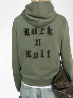 Zadig & Voltaire Sweatshirt Sanchi Used Kaki -Zadig & Voltaire Clothing JMSS01323 USED KAKI HOVER 683dc9c00cbc6