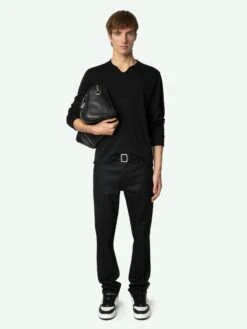 Zadig & Voltaire Monasti Henley T-shirt Black
