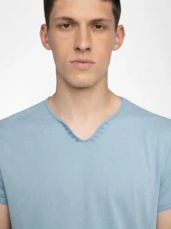 Zadig & Voltaire Henley Monastir T-shirt Cloud -Zadig & Voltaire Clothing JMTN01638 CLOUD ADDI 1 6863f35d72edc