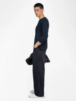 Zadig & Voltaire Monastir T-shirt Encre -Zadig & Voltaire Clothing JMTN01640 ENCRE ADDI 2 6863f342e4c76