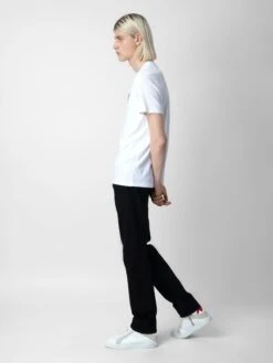 Zadig & Voltaire Tommy Skull XO T-shirt White -Zadig & Voltaire Clothing JMTS00001 BLANC ADDI 1