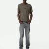 Zadig & Voltaire Tommy T-shirt Light Beige -Zadig & Voltaire Clothing JMTS00622 LIGHT BEIGE SHOOTING