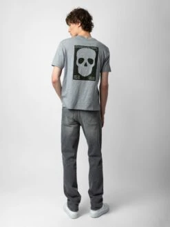 Zadig & Voltaire Stockholm T-shirt Iron -Zadig & Voltaire Clothing JMTS00623 IRON BACK