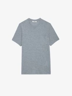 Zadig & Voltaire Stockholm T-shirt Iron -Zadig & Voltaire Clothing JMTS00623 IRON PACKSHOT