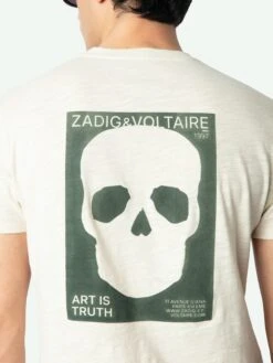Zadig & Voltaire Stockholm T-shirt Steam -Zadig & Voltaire Clothing JMTS00623 STEAM HOVER 67603f6c392cd