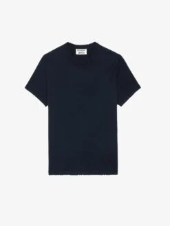 Zadig & Voltaire Jimmy T-Shirt Encre -Zadig & Voltaire Clothing JMTS00628 ENCRE PACKSHOT 2