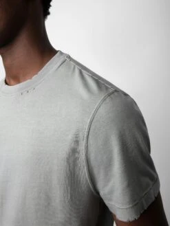 Zadig & Voltaire Jimmy T-Shirt Iron -Zadig & Voltaire Clothing JMTS00628 IRON ADDI 1