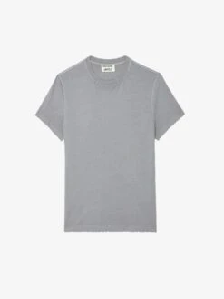 Zadig & Voltaire Jimmy T-Shirt Iron -Zadig & Voltaire Clothing JMTS00628 IRON PACKSHOT