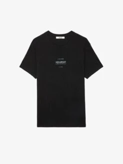 Zadig & Voltaire Jetty T-shirt Black -Zadig & Voltaire Clothing JMTS00634 NOIR PACKSHOT