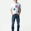 Zadig & Voltaire Ted Photoprint T-shirt Gris Chine Clair -Zadig & Voltaire Clothing JMTS00639 GRIS CHINE CLAIR SHOOTING