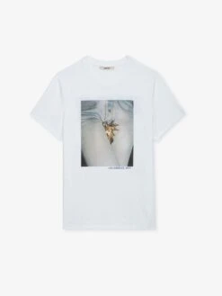 Zadig & Voltaire Tommy Photoprint T-shirt White -Zadig & Voltaire Clothing JMTS00640 BLANC PACKSHOT 1