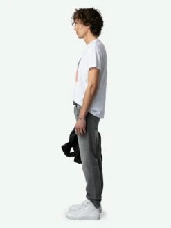 Zadig & Voltaire Toby Photoprint T-shirt White -Zadig & Voltaire Clothing JMTS00649 BLANC ADDI 1 662ba62233633