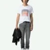 Zadig & Voltaire Toby Photoprint T-shirt White -Zadig & Voltaire Clothing JMTS00649 BLANC SHOOTING 6638d2241a80d