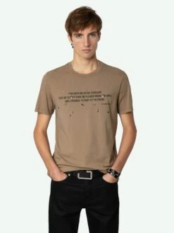 Zadig & Voltaire Tommy T-shirt Cereal -Zadig & Voltaire Clothing JMTS00656 CEREAL ADDI 2 670549238bada