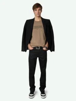 Zadig & Voltaire Tommy T-shirt Cereal -Zadig & Voltaire Clothing JMTS00656 CEREAL ADDI 4 670548ecbc163