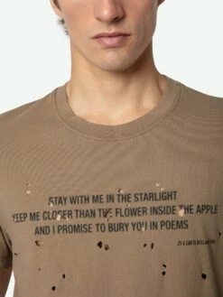 Zadig & Voltaire Tommy T-shirt Cereal -Zadig & Voltaire Clothing JMTS00656 CEREAL HOVER 6705486ff312c