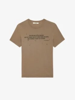 Zadig & Voltaire Tommy T-shirt Cereal -Zadig & Voltaire Clothing JMTS00656 CEREAL PACKSHOT 670685688adcb