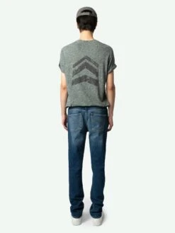 Zadig & Voltaire Tommy Arrow T-shirt Nebulous 11 Zadig & Voltaire Tommy Arrow T-shirt Nebulous -Zadig & Voltaire Clothing JMTS00661 NEBULOUS BACK 66854cabd39f0