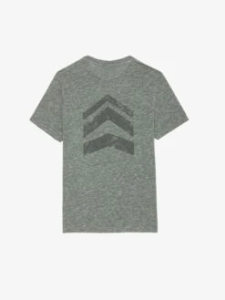 Zadig & Voltaire Tommy Arrow T-shirt Nebulous 17 Zadig & Voltaire Tommy Arrow T-shirt Nebulous -Zadig & Voltaire Clothing JMTS00661 NEBULOUS PACKSHOT 2 6694eee36ac6f
