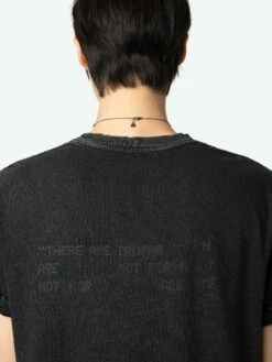 Zadig & Voltaire Jimmy T-shirt Carbone -Zadig & Voltaire Clothing JMTS00666 CARBONE ADDI 3 66854d897fad7