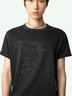Zadig & Voltaire Jimmy T-shirt Carbone -Zadig & Voltaire Clothing JMTS00666 CARBONE HOVER 66854ef8af47f