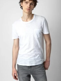 Zadig & Voltaire Stockholm T-shirt White 10 Zadig & Voltaire Stockholm T-shirt White -Zadig & Voltaire Clothing JMTS01708 WHITE ADDI 1 66e2e922c1e0f