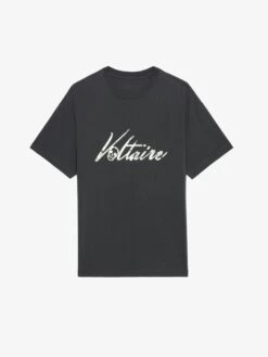 Zadig & Voltaire Teddy T-shirt Carbone -Zadig & Voltaire Clothing JMTS01718 CARBONE PACKSHOT 6733558f846a9